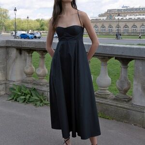 NWT XS Pixie Market Black dress - padded bra top